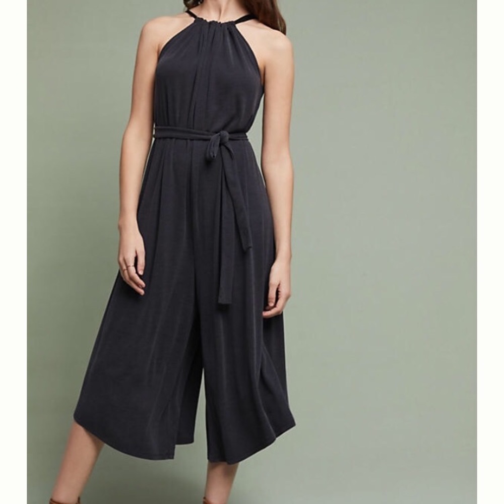 🎉host pick🎉Wide leg halter jumpsuit Anthro